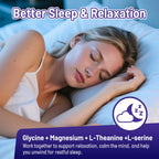 HOLLEGEND Liposomal Glycine Supplements for Sleep, 1.5/3g Glycine Liquid Drops with Magnesium, L-Theanine & L-Serine | Plus NAC & L-Alanine for Liver & Cellular Health, Vegan, Blueberry, 2 Fl Oz