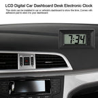 TMISHION LCD Digital Table Car Dashboard Desk Electronic Clock with Date Time Calendar Display for Home Office Car - 3.0 * 1.7 * 0.7 Inch