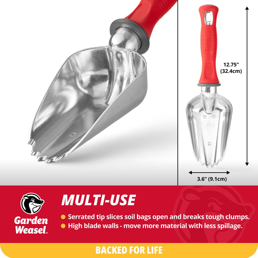Garden Weasel Oversized Potting Scoop for Soil Digging Planting Gardening