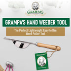 Grampa's Hand Weeder Tool with Lever Design for Easy Weed Removal