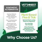 Vet's Best Indoor Flea & Tick Home Spray for Dogs, Plant-Based Spray, 32 oz