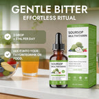 Simply Sours Organic Soursop Graviola Extract Drops - 5000mg Pure Leaf & Fruit Liquid Supplement, Sugar-Free Gluten-Free, 2 fl oz (60 Servings)