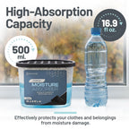 Premium Moisture Absorbers and Dehumidifier Tubs – High-Efficiency Closet Dehumidifier and Dehumidifier for Car, Odor Control Charcoal, 12 Pack, 7.5 Oz