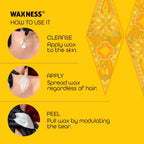 Waxness Russian Pearl Hard Wax Beads 2.2 lb (1 kg) – Rosin-Free Stripless Hard Wax with Creamy Texture and Skin Visibility, Professional Use – Made in Italy