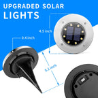 SOLPEX Solar Lights Outdoor Waterproof, 12 Pack Solar Ground Lights, Solar Garden Lights Landscape Lighting for Pathway Driveway Patio Backyard Walkway (Cool White)