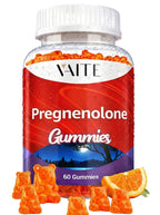 Pregnenolone Memory Supplement for Brain, Hormone Balance for Women and Men, Glycine Supplements, Happy Hormones, Non-GMO, Gluten Free, Cognitive, 60 Vegetarian Seniors and Adult Vitamin Gummies