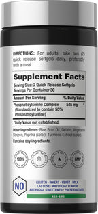 Horbäach Memory IQ Brain Support Supplement | 60 Softgels