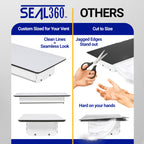 SEAL360 Magnetic Vent Covers (3-Pack), Pockets for Complete Seal, 5.5" X 12" (White) for Floor, Wall, or Ceiling Vents and Air Registers, for RV, Home HVAC and AC Vents, Vent Not Included
