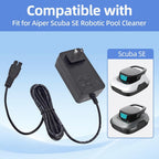 12.6V Adapter Charger for Aiper Cordless Pool Cleaner Compatible with Aiper Scuba SE Automatic Pool Cleaner Power Supply Cord Cable Charger PSU