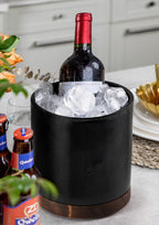 Ceramic Rotating Kitchen Utensil Holder for Countertop, 7.2'' Stone Black