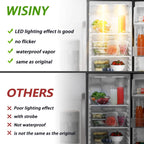 WISINY WR55X26671 Refrigerators LED Light Board 2PCS Compatible for GE LED Refrigerators Light Bulb GE Freezer Light Bulb Replacement PS11767930 AP6035586 4468532 EAP11767930 LED3344588