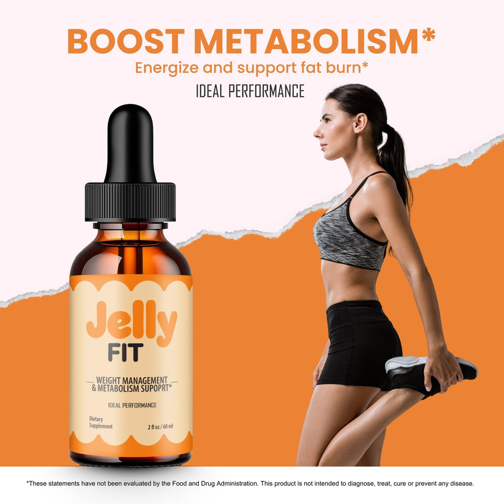 Jelly Fit Drops, Official JellyFit Supplement Drops with All Natural Ingredients - Maximum Strength, Advanced Formula Overall Health & Wellness, Premium Jelly Fit Droppers Support Reviews (2 Pack)