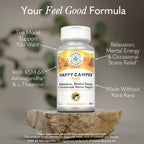 Natural Balance Happy Camper Plus - Supports Relaxation, Mental Energy, Occasional Stress w/KSM-66 Ashwagandha, L Theanine 200mg, Passion Flower, Lemon Balm, Holy Basil, 60-Day Guarantee, 30 Servings