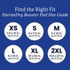 NorthShore EternaDry Booster Pads for Men and Women with Adhesive, Large, Pack/30