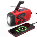 RunningSnail Hand Crank Radio with Flashlight, NOAA/AM/FM Emergency Radio