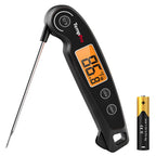 TempPro TP605 Instant Read Meat Thermometer for Cooking, Waterproof Digital Food Thermometer with Large Backlit LCD, Kitchen Thermometer for Grilling, Smoking & Candy Making (Previously ThermoPro)