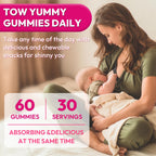 Lactation Supplement, Postpartum Lactation Support Gummies for Breastfeeding, with Milk Thistle and Postnatal Vitamins As Breast Milk Supply Booster, Recovery, Hair Growth, 60 Count Sugar Free & Vegan