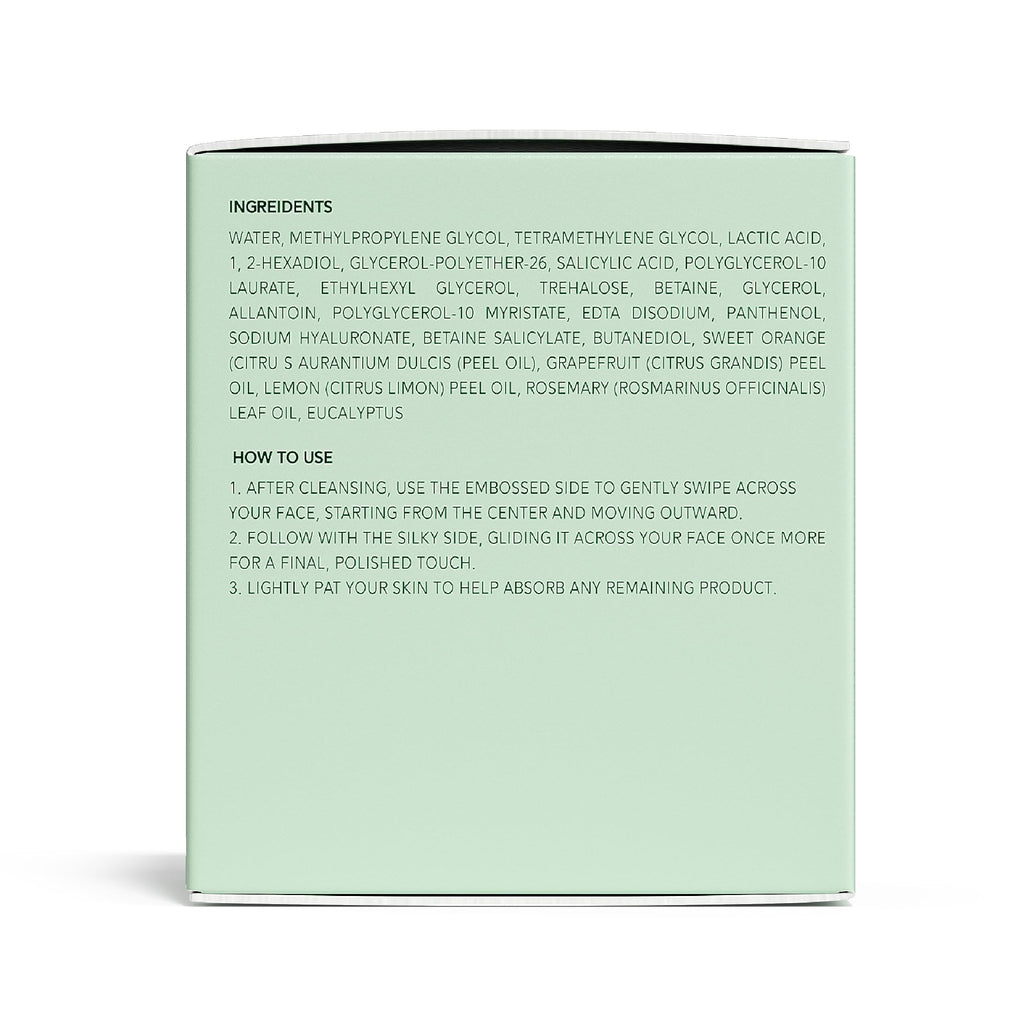 QUIA Toner Pads – AHA/BHA Dual-Action Exfoliate and Hydrate All in One – Soothing Formula for Sensitive Skin – Reduces Blackheads and Blemishes- 70 Gentle Textured Pads – Korean Skincare