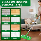 15Pcs Reusable Microfiber Mop Pads Compatible with Sweeper Mop, Replacement Wet Mopping pad Refills & Washable Dry Sweeping Cloths for Surface/Hardwood Floor Cleaning
