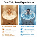 Portable Bathtub for Adult, Foldable Soaking Bathtub for Hot SPA&Ice Bath, Foldable Small Bathtub collapsible bathtub for Bathing, 6-layer Insulated portable tub,Space-Saving(Fantasy 31.5X26.6IN)