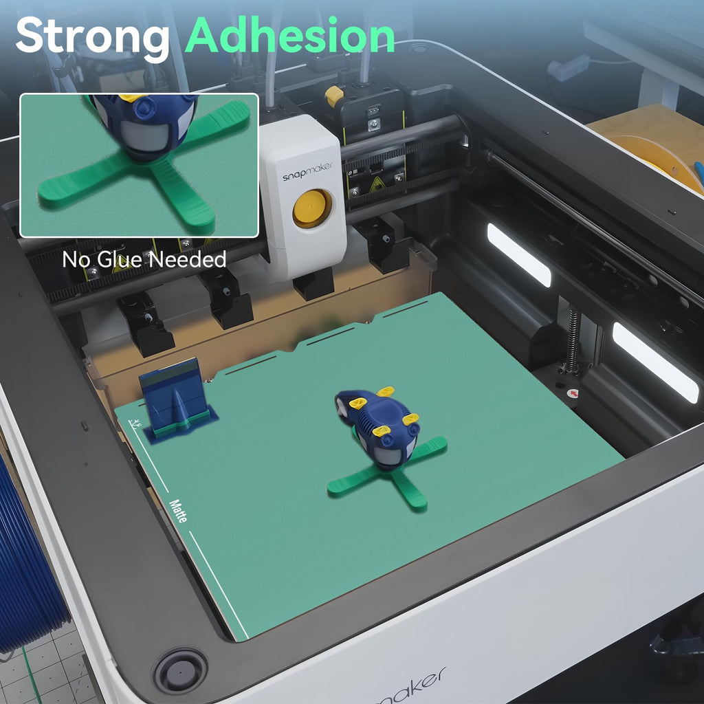 Energy-Saving U1 Cold Build Plate 276 * 293mm Double Sided Glossy+Matte Low-Temperature Print,Strong-Adhesion Platform Compatible with Snapmaker U1 3D Printer(No Glue Required)-1PCS