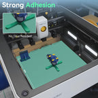 Energy-Saving U1 Cold Build Plate 276 * 293mm Double Sided Glossy+Matte Low-Temperature Print,Strong-Adhesion Platform Compatible with Snapmaker U1 3D Printer(No Glue Required)-1PCS