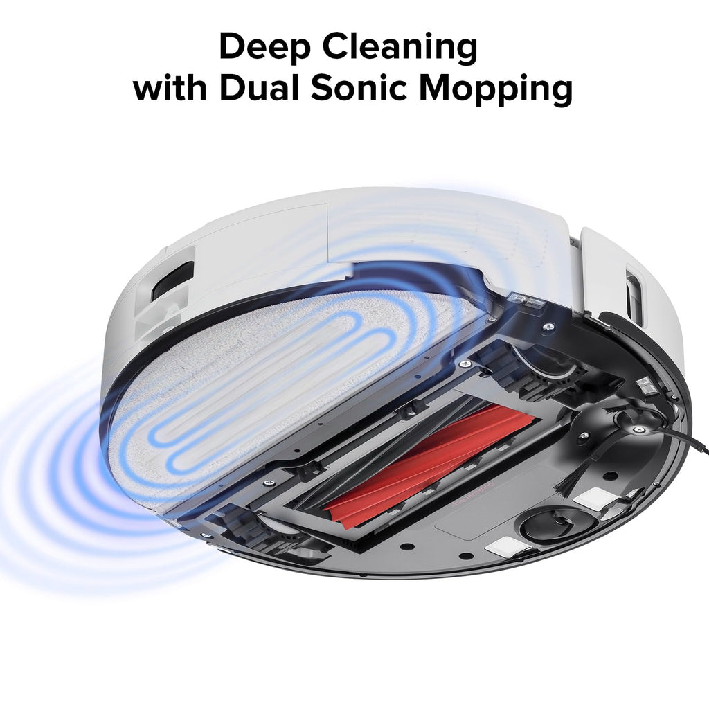roborock 2 Pack Microfiber Mop Cloths for S8 Pro Ultra Robot Vacuum Cleaner, with Dual Sonic Vibrations Modules, Mop Pad Replacement Accessories