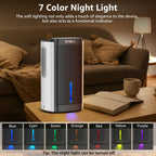 Dehumidifier,95 OZ Water Tank, (1000 sq. ft) Quiet Dehumidifier for Basement, Bathroom, RV, Closet, Bedroom with Auto Shut Off, Sleep Mode,7 Colors LED Light, Dehumidifiers for Home, White
