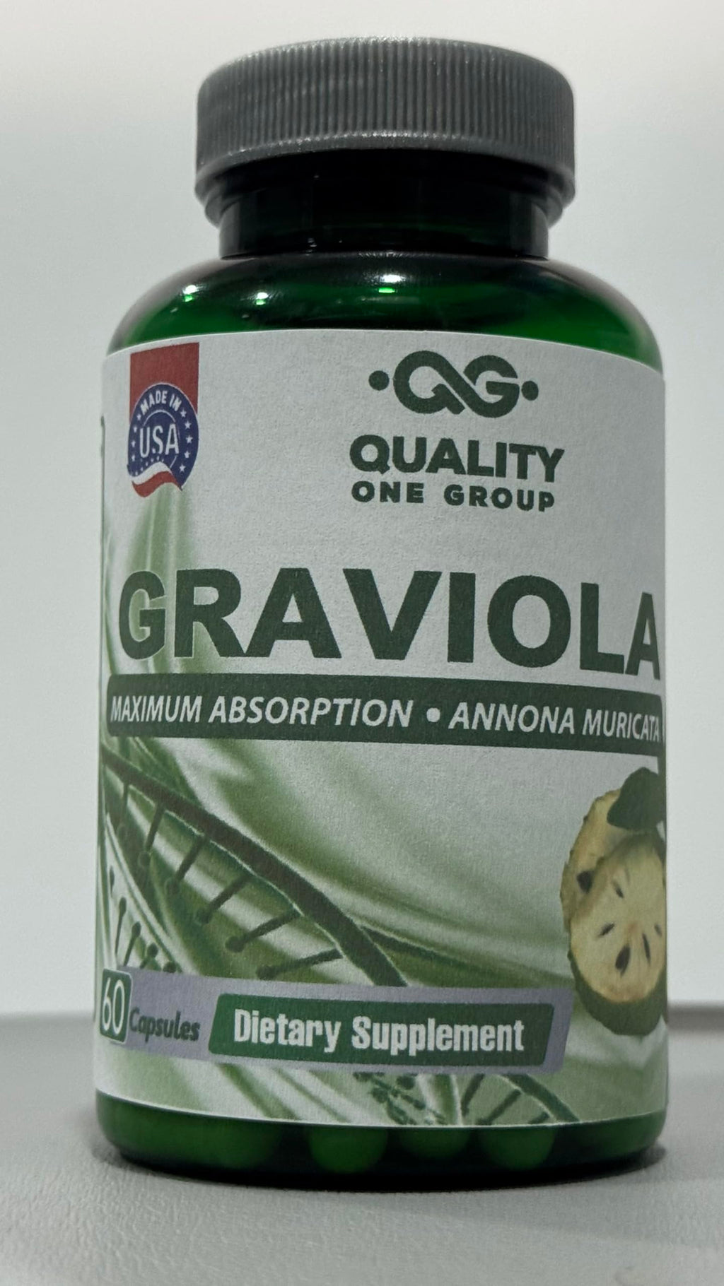 QUALITY ONE - GRAVIOLA MAX - Pure Graviola Extract Supplement - Soursop (Annona muricata) - Immune System Booster & Antioxidants in Each Capsule of Pure Graviola