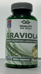 QUALITY ONE - GRAVIOLA MAX - Pure Graviola Extract Supplement - Soursop (Annona muricata) - Immune System Booster & Antioxidants in Each Capsule of Pure Graviola