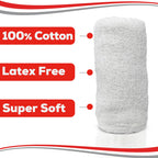 Kerlix Gauze Bandage Rolls - 4 1/2 in x 4.1 Yds, 6 Ply - 6 Single Sterile Pocuhes- Extra Absorbency - Latex Free, Hospital Grade Cotton Fluff Bandage Wrap Krinkle Style - for Wound Care & First Aid
