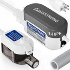 Aquastrong HVAC Condensate Pump, 115V/230V, Automatic Safety Switch, AC Condensate Removal for Air Conditioner, Furnace, Dehumidifier, 3.3' Power Cord, Black