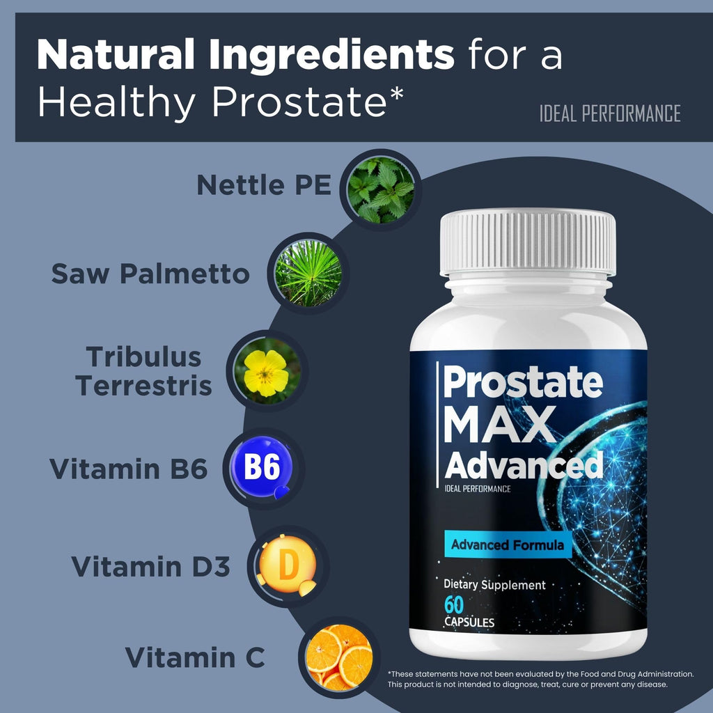 Prostate Max Supplement, Prostate Max Advanced Capsules for Men - Maximum Strength for Daily Wellness & Comfort, All Natural, ProstateMaxAdvanced Pills Reviews (5 Pack)