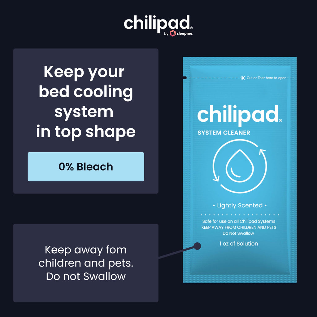 Sleepme Chilipad Sleep System Cleaner – For Regular Maintenance and Deep Cleaning of the Chilipad Bed Cooling Systems – 1 Ounce of Cleaning Solution (3 Pack)
