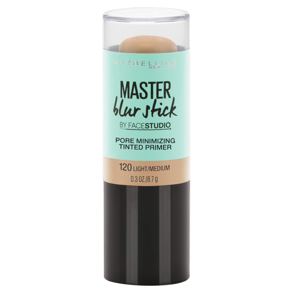 Maybelline New York Facestudio Master Blur Stick Primer Makeup, Light/Medium, 0.3 oz.