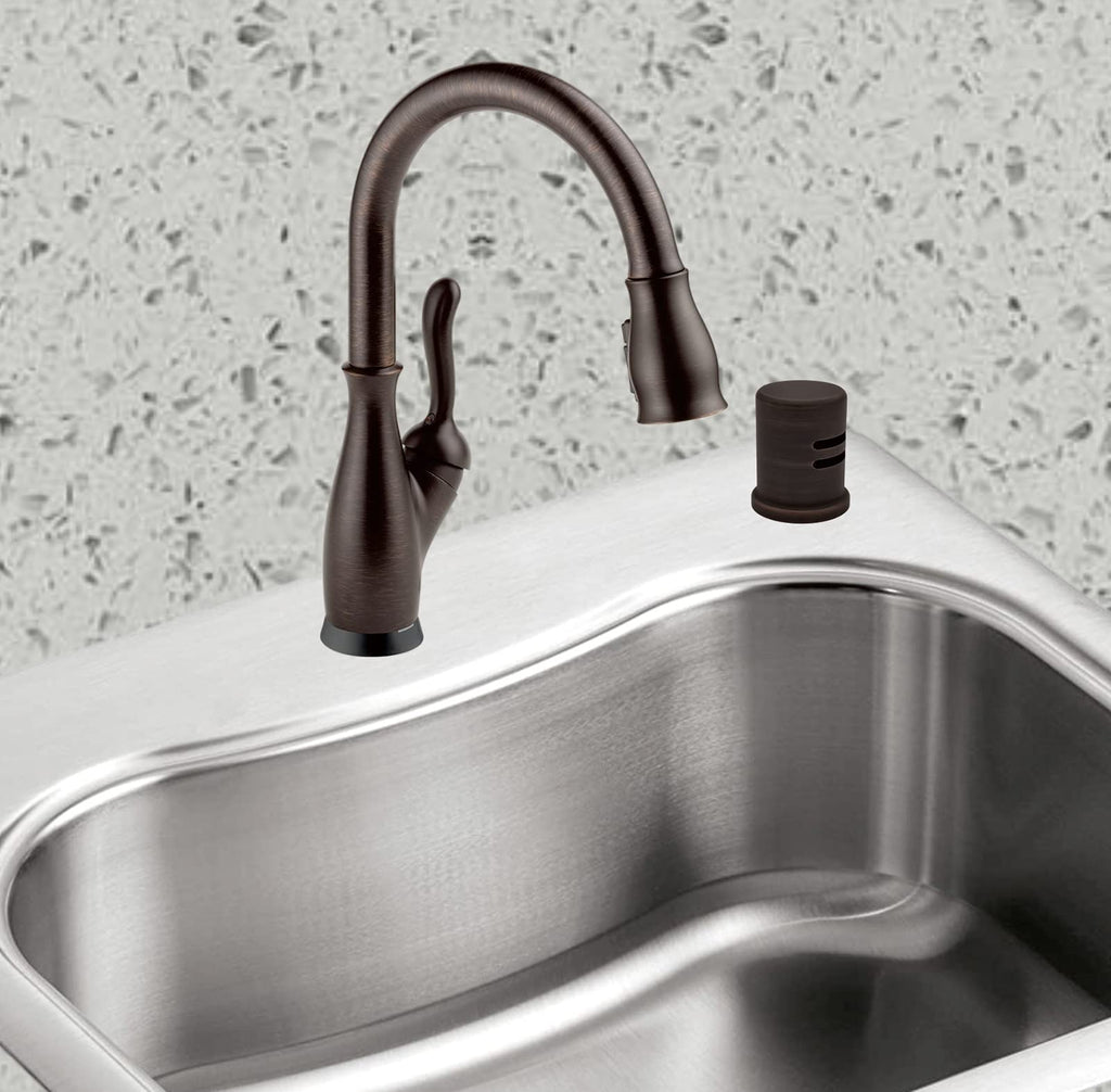 ORB Dishwasher Air Gap Cover only, Skirted, Replacement air gap dishwasher,Solid Brass, Oil Rubbed Bronze Finish