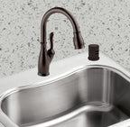 ORB Dishwasher Air Gap Cover only, Skirted, Replacement air gap dishwasher,Solid Brass, Oil Rubbed Bronze Finish