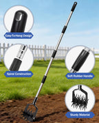 Joyhalo Rotary Cultivator Garden Tool Manual Hand Tiller