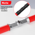AIRIC Heat Shrink Butt Connectors 22-16 AWG, 500 Pcs Waterproof Electrical Crimp Splice Terminal for Auto Repair, Insulated Marine Grade Connector for 22,20,18,16 Gauge,Wire Crimps Terminals, Red