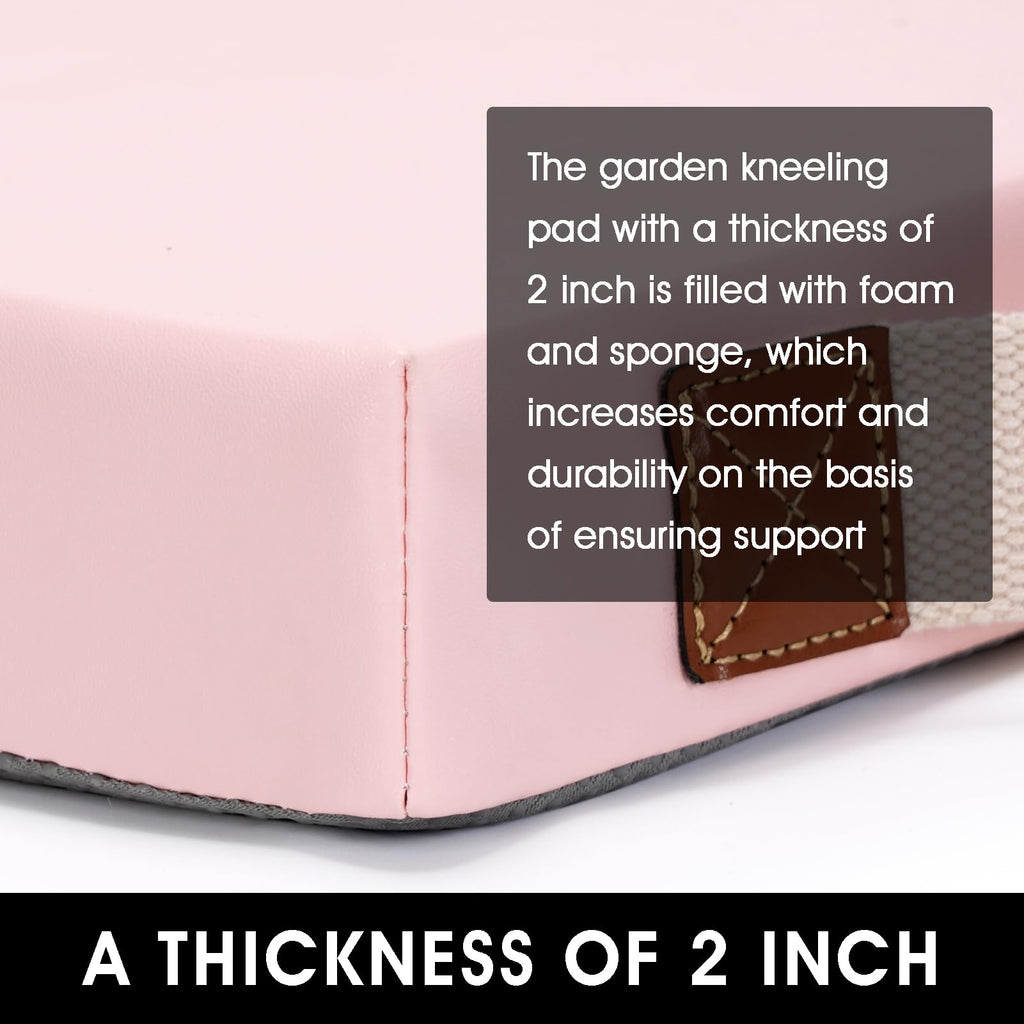 HappyPicnic Waterproof Garden Kneeling Pad, 2in Thick, Pink, 1 Pack
