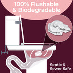 BOOTY WIPES Flushable Wipes Women - 320 Total Count (4 Packs of 80) Wet Wipes for Adults - pH Balanced Feminine Wipes with Aloe and Vitamin E - Gentle Cleansing Female Toilet Wipes for Sensitive Skin