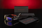 GUNNAR - Gaming Glasses - Blocks 65% Blue Light - Lightning Bolt, Onyx, Amber Tint