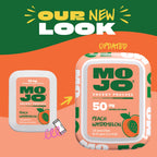 MOJO Energy 50mg Caffeine Pouches, Peach Watermelon, 15 Pouches, 5-Pack