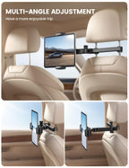 Lamicall Car Headrest Tablet Holder, 3 in 1 Extension Adjustable Arm