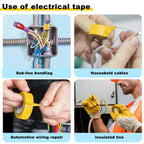 Romeda 9 Pack Electrical Tapes, Electrical Tape Water, Sun, and Oil Resistant, Electrical Tape is Suitable for Most Domestic, Commercial, and Industrial environments - Yellow