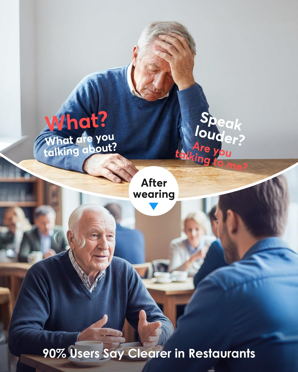 Karthus Hearing Aids, Rechargeable Hearing Aids for Seniors with Hearing Loss, Noise Cancelling & Clear Sound, Comfort & Invisible, 100H Long Battery, 7 Level Volume, One-Button Operation, Skin