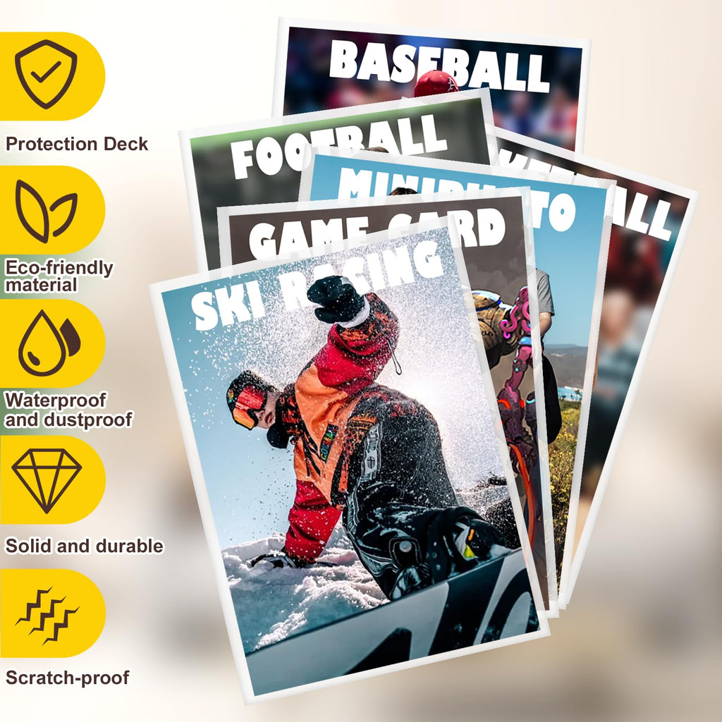 Card Sleeves Top Loaders for Trading Cards, Penny Soft Baseball Card Sleeves Protectors Fit for Sports, Football,MTG Card (5000PCS)