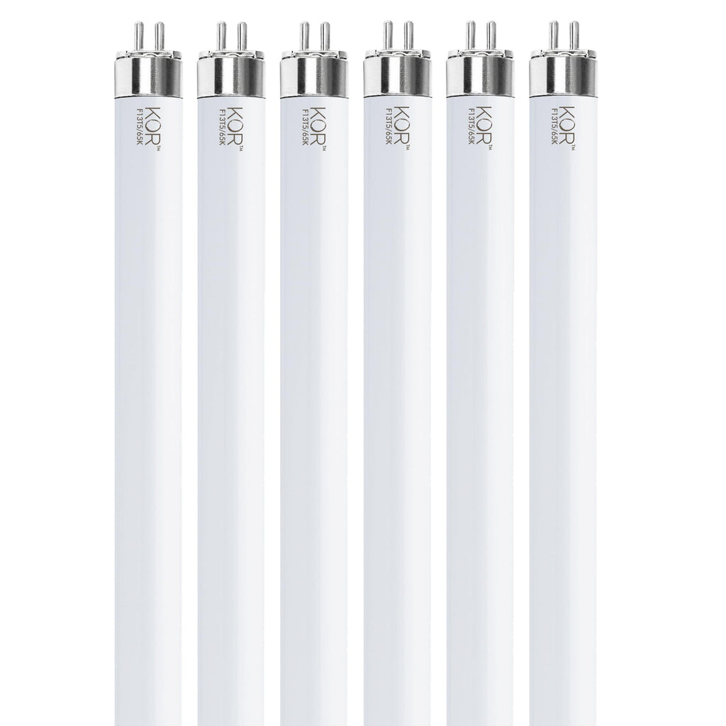 F13T5D – T5 21 Inch Under Counter Fluorescent Bulbs Bright White Daylight 6500K 13-Watt F13T5/D 21” D Long Life Replacement Tubes for Under Cabinet Lights – Pack of 6 Bulbs
