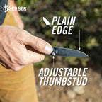 Gerber Gear Zilch Pocket Knife - 3.1" Plain Edge Blade Folding Knife - EDC Gear and Equipment - Coyote Brown