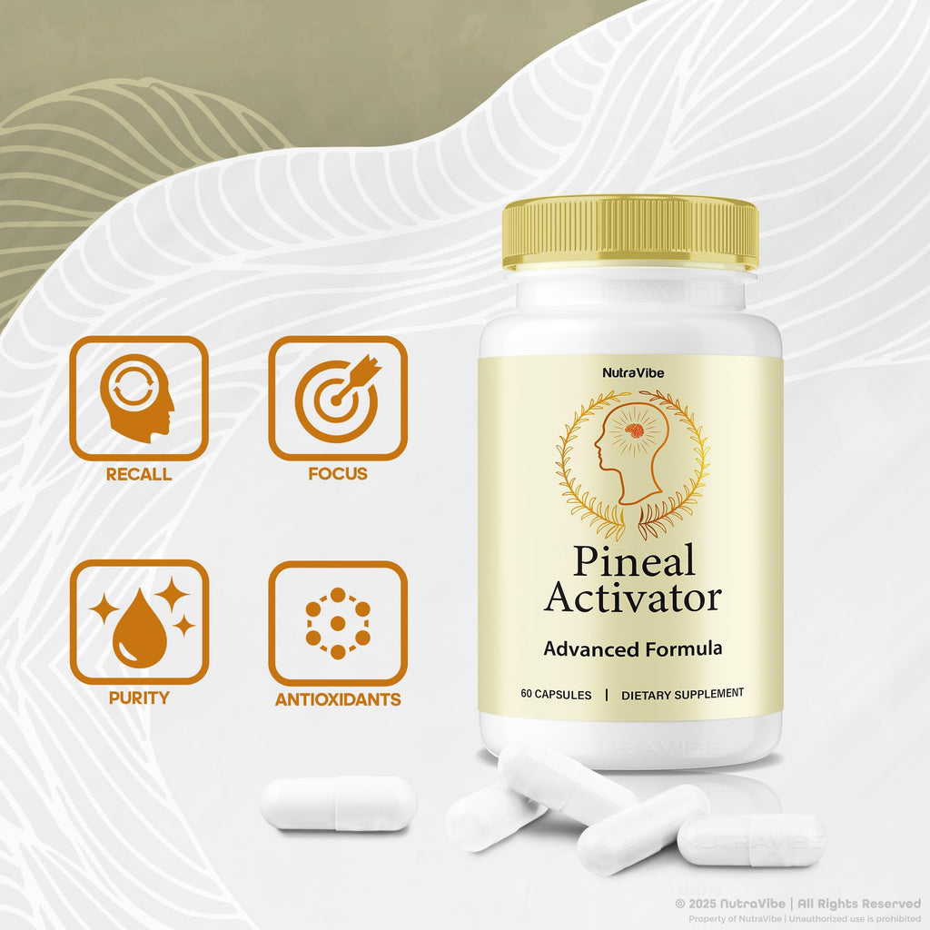 (3 Pack) Pineal Activator Capsules ��� Natural Pineal Gland Support for Clarity, Focus, Memory Sharpness and Restful Balance | PinealActivator Easy-to-Take Daily Pills, Original Formula (180 Capsules)